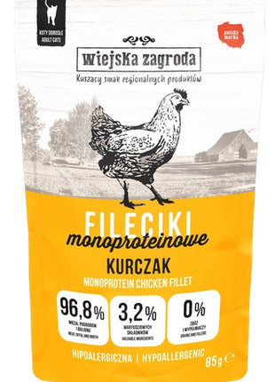Wiejska Zagroda Kot Fileciki monoproteinowe kurczak saszetka 85g