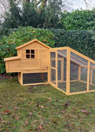 Premium Kippenhok Woods met ren (combinatie 21060 + 21061)
