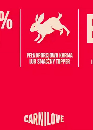Carnilove Cat Rabbit Kitten - królik w sosie saszetka 85g