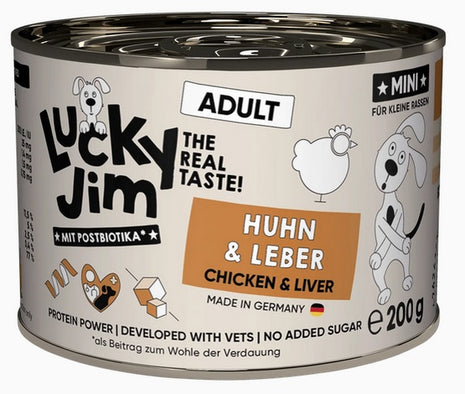 Lucky Jim Classic Mini Adult Kurczak i wątróbka puszka 200g