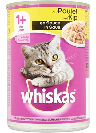 Whiskas Blik Adult Brokjes In Saus Kip