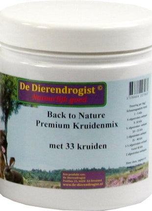 Dierendrogist Back To Nature Premium Kruidenmix Met 33 Kruiden