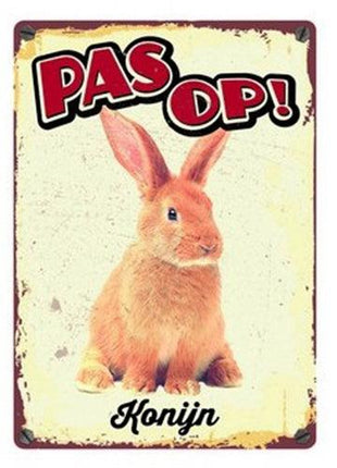 Plenty Gifts Waakbord Blik Konijn
