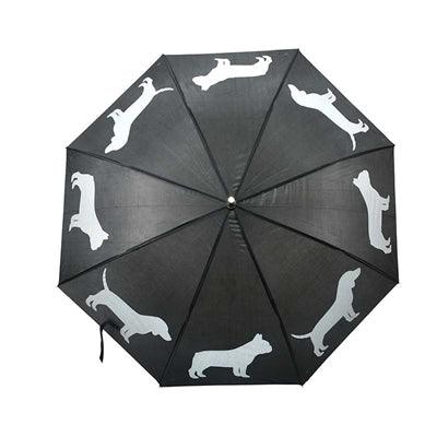 Merkloos Paraplu Honden Reflecterend / Zwart