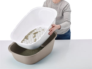 Savic Kattenbak Reina Sift Warmgrijs