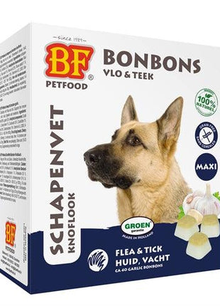 Bf Petfood Schapenvet Maxi Bonbons Knoflook