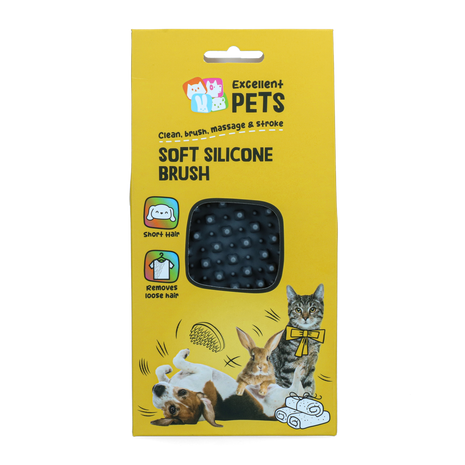 Excellent Pets Soft Silicone Brush Kort haar