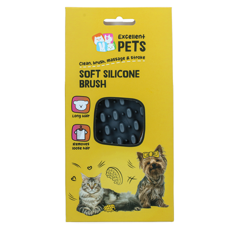 Excellent Pets Soft Silicone Brush Lang haar