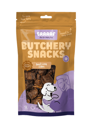 Braaaf Butchery Snacks Runderlong blokjes 85 g