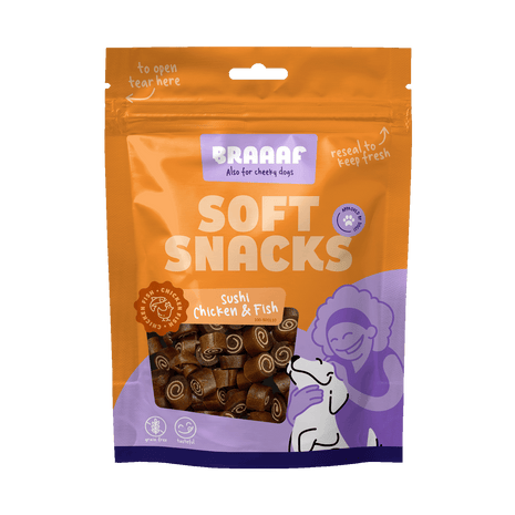 Braaaf Soft Snack Sushi - Kip & Vis