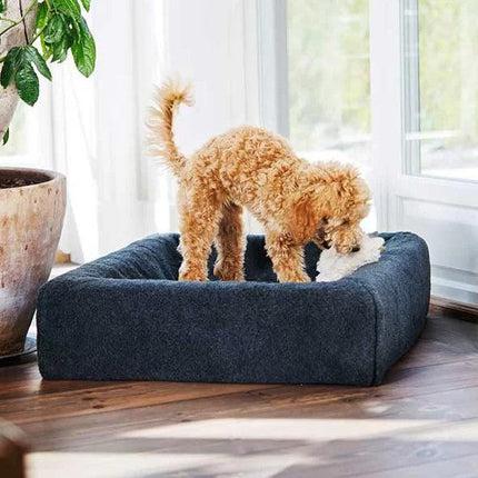 Bia Bed Fleece Overtrek Hondenmand Grijs - Hoes voor BIA 45X45 cm
