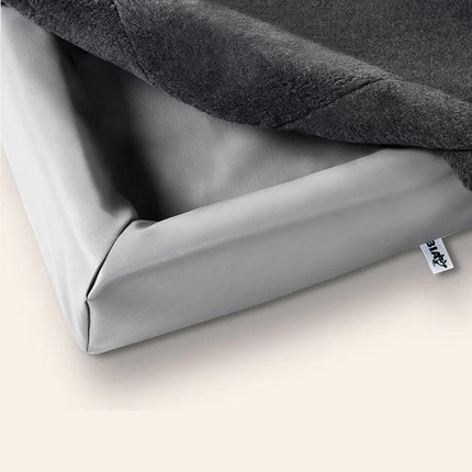Bia Bed Fleece Overtrek Hondenmand Grijs - Hoes voor BIA 45X45 cm