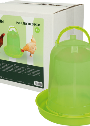 Gaun Pluimvee Drinktoren Limoengroen
