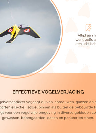 Knock Pest Vogel Verschrikker vlieger complete set 7 m