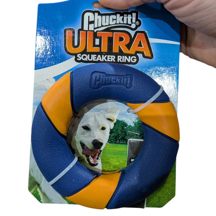 Chuckit Ultra Squeaker Ring - Urenlang actief speelplezier