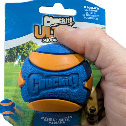 Chuckit Ultra Squeaker Bal - Bijna onverwoestbare bal met pieper - Diverse maten