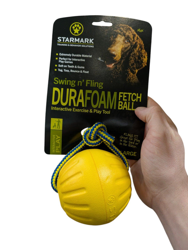 Starmark Swing 'N Fling Durafoam Fetch Bal Aan Koord - Vrijwel onverwoestbaar
