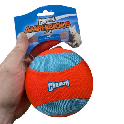 Chuckit Amphibious Mega Ball Oranje / Blauw - Speciaal gemaakt voor in het water