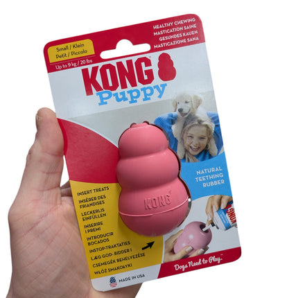 Kong Puppy Roze Of Blauw Assorti - Snackspeelgoed voor puppy's