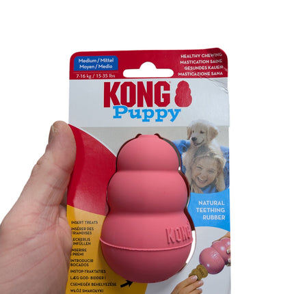 Kong Puppy Roze Of Blauw Assorti - Snackspeelgoed voor puppy's
