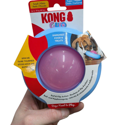 Kong Gyro Puppy Voerbal Assorti - Interactief en uitdagend voerdispenser-speeltje