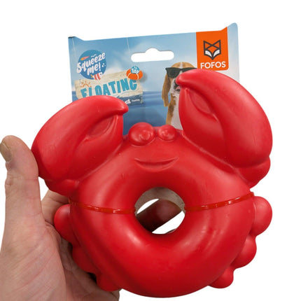 Fofos Krab - Drijvend kauwspeeltje met pieper