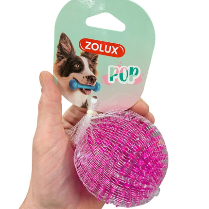 Zolux Pop TPR Stekelbal Roze – Apporteerbal met Tandvleesmassage – 8 cm