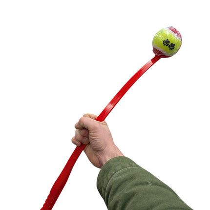 Werpstok voor tennisballen - 63 cm - verschillende kleuren