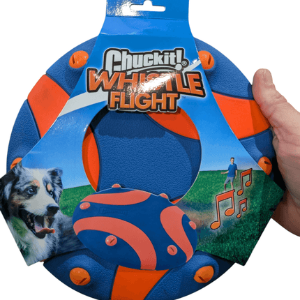 Chuckit Whistle Frisbee - Grote frisbee met leuk geluidje - Voor middelgrote & grote honden