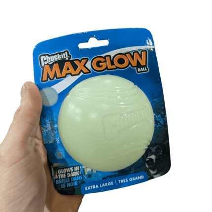 Chuckit Max Glow Bal Glow In The Dark - Lichtgevende bijna onverwoestbaar balletje - verschillende maten