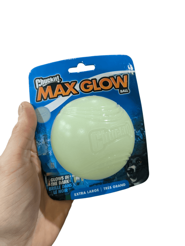Chuckit Max Glow Bal Glow In The Dark - Lichtgevende bijna onverwoestbaar balletje - verschillende maten