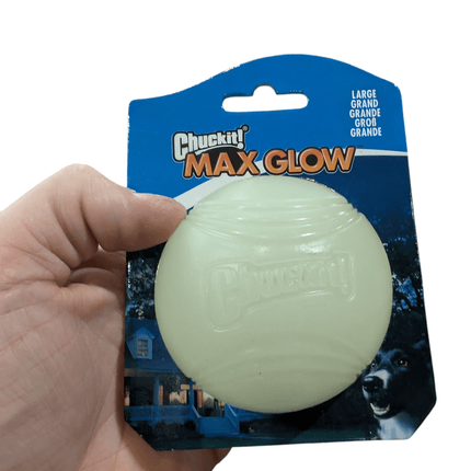Chuckit Max Glow Bal Glow In The Dark - Lichtgevende bijna onverwoestbaar balletje - verschillende maten