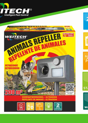 Weitech Garden Protector 3 WK0055 – Ultrasone Dierenverjager – afbeelding 4