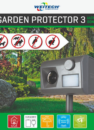 Weitech Garden Protector 3 WK0055 – Ultrasone Dierenverjager – afbeelding 2