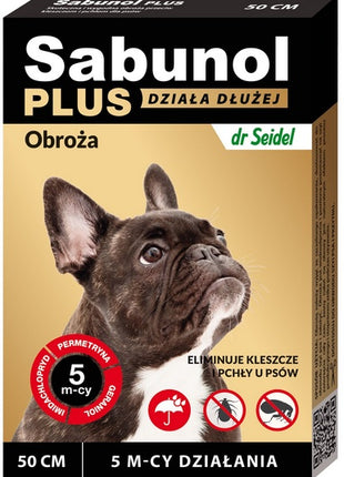 Sabunol Obroża Plus przeciw pchłom dla psa 50cm