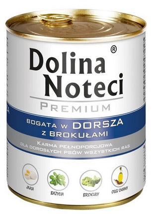 Dolina Noteci Premium Pies Dorsz i brokuły puszka 800g