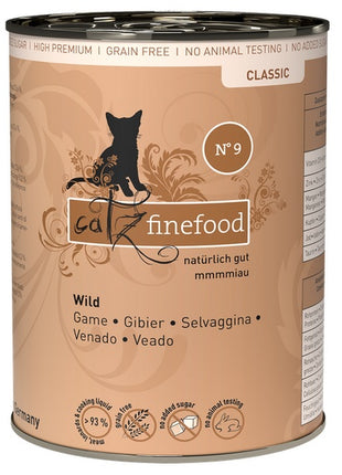 Catz Finefood Classic N.09 Dziczyzna puszka 400g